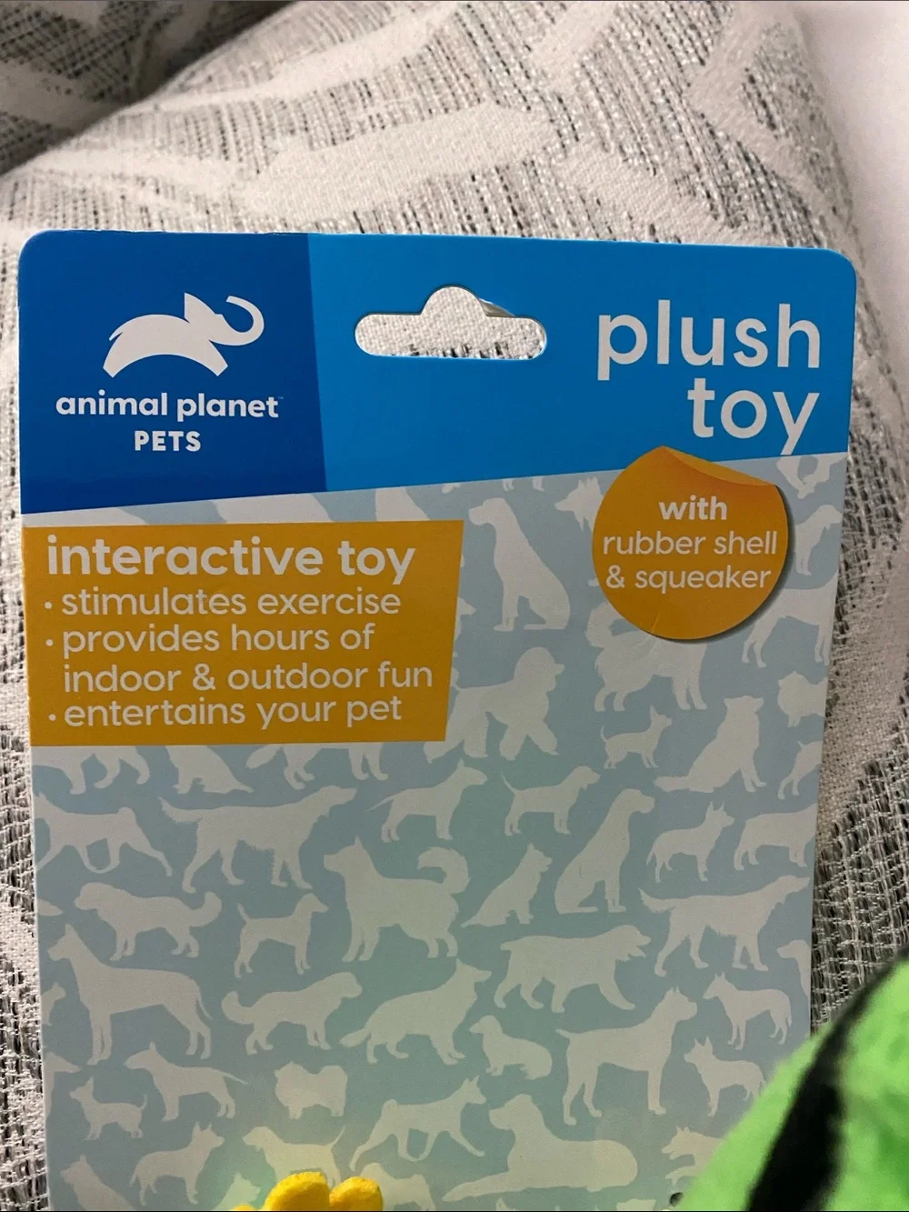 Green Plush Reptile Toy with Shell